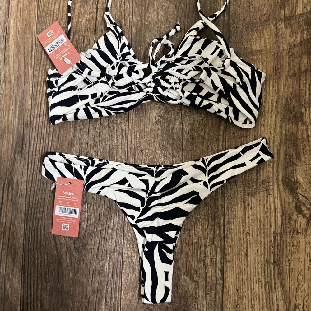 NEW Midori Bikinis Cobain bikini set. Small. Jesse top and Kai Bottom. - Picture 5 of 9